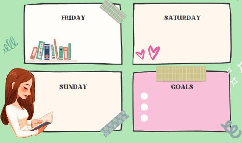 Printable Weekly Reading Log - Etsy