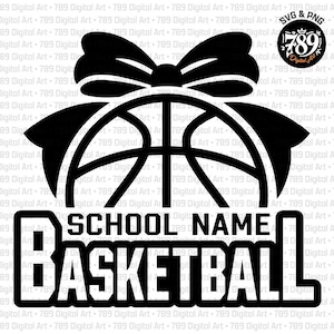 Modello di squadra di basket in formato SVG, SVG per la squadra di basket, SVG per il fiocco da basket, Mamma cheerleader di basket, Design del logo della squadra