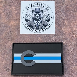 Colorado Thin Blue Line Patch – Law Enforcement Police Sheriff PVC Morale Patch (3.5")
