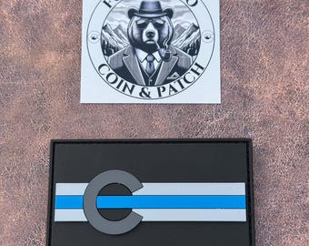 Colorado Thin Blue Line Patch – Law Enforcement Police Sheriff PVC Morale Patch (3.5")