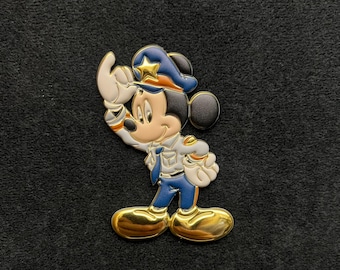 Police Mickey Mouse Patch - Hook and Loop - Walt Disney World Security - Unofficial - Thin Blue Line - LEO - Collectible Patch