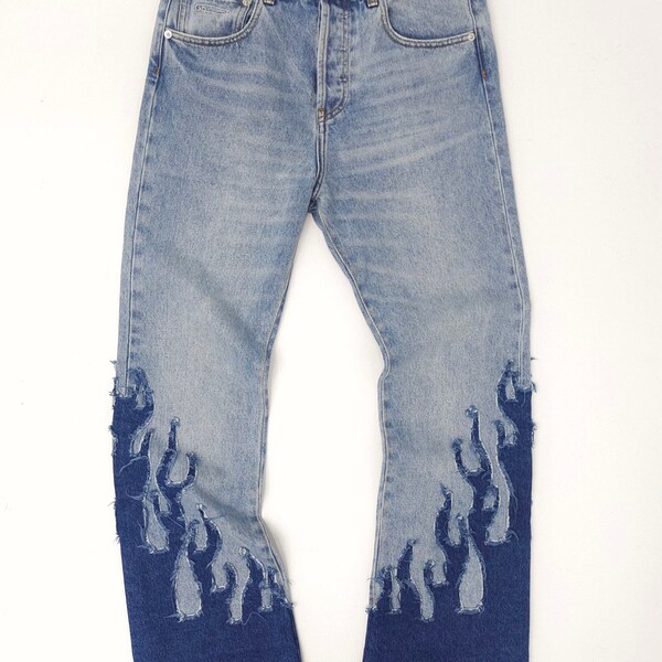 Flame Jeans - Etsy