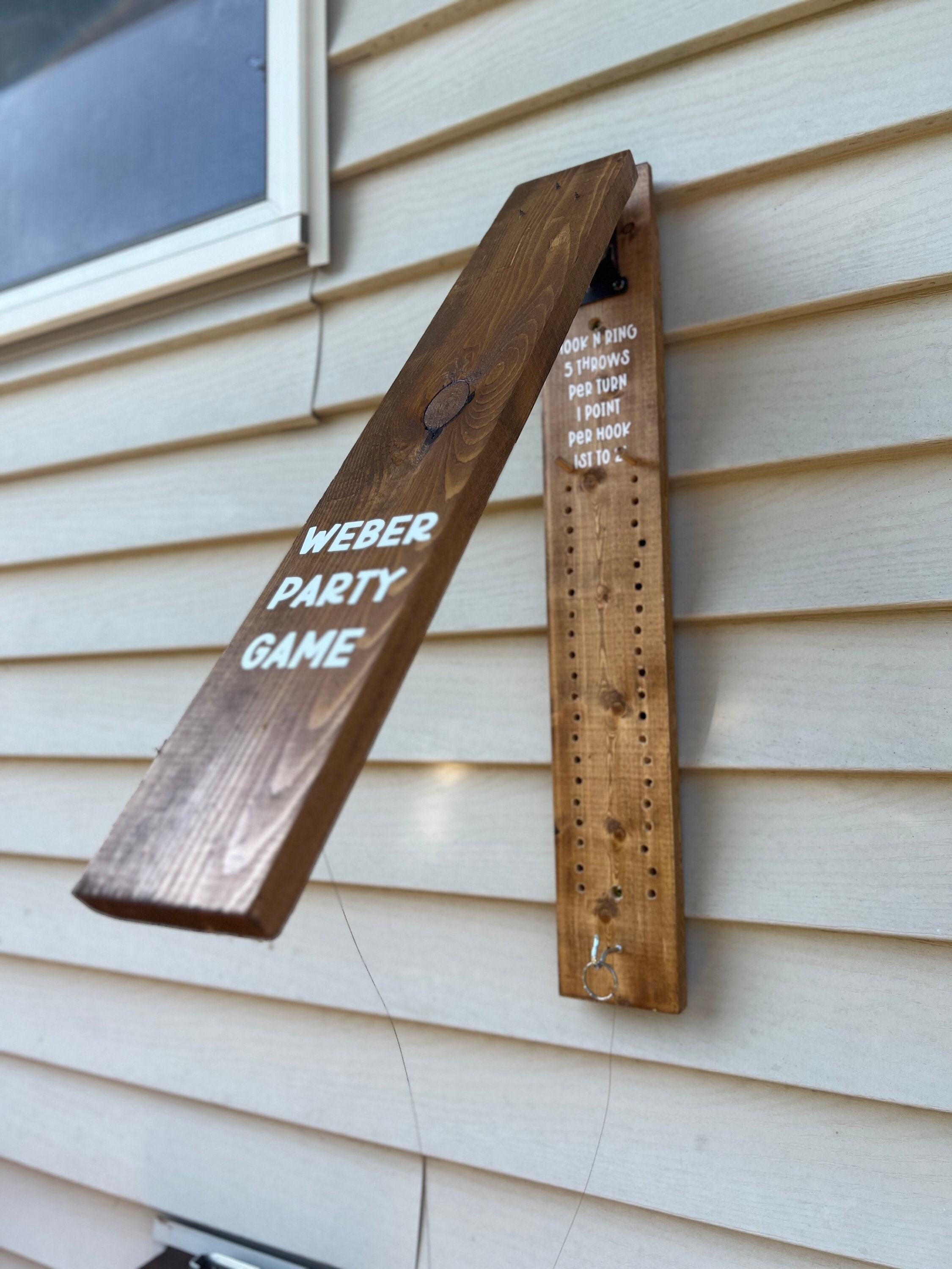 Outdoor/indoor Hook & Ring Game Hook 21 Bimini Game Bar, Porch, Game