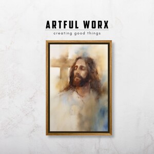 Lamb of God Watercolor | Jesus Portrait | Christian Wall Art | Jesus Wall Art | Christian Home Decor | Christian Gift | Jesus Christ  #191