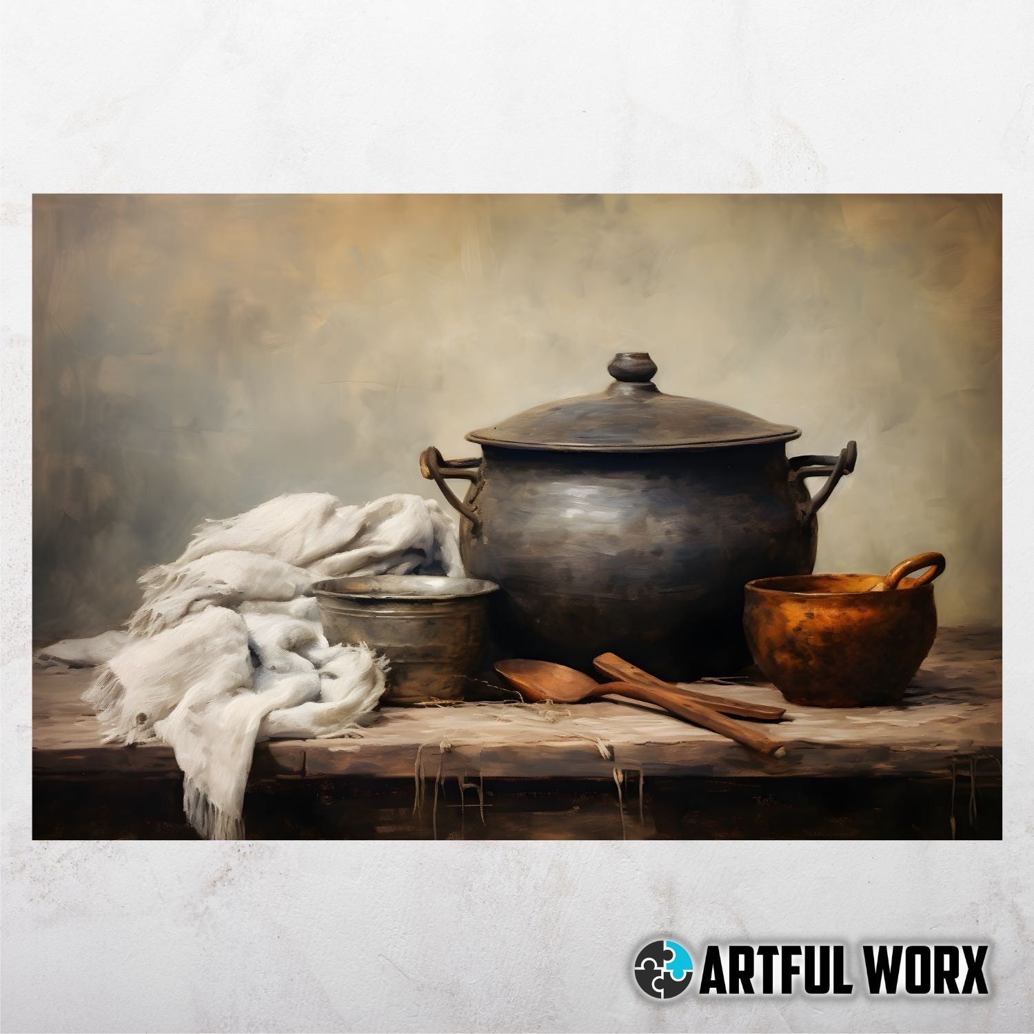 Farmhouse Kitchen Wall Art Rustic Farmhouse Print Still Life Country ...