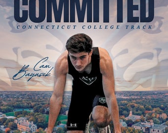 Custom College Sports Commitment Graphic: Social Media Announcement - Etsy