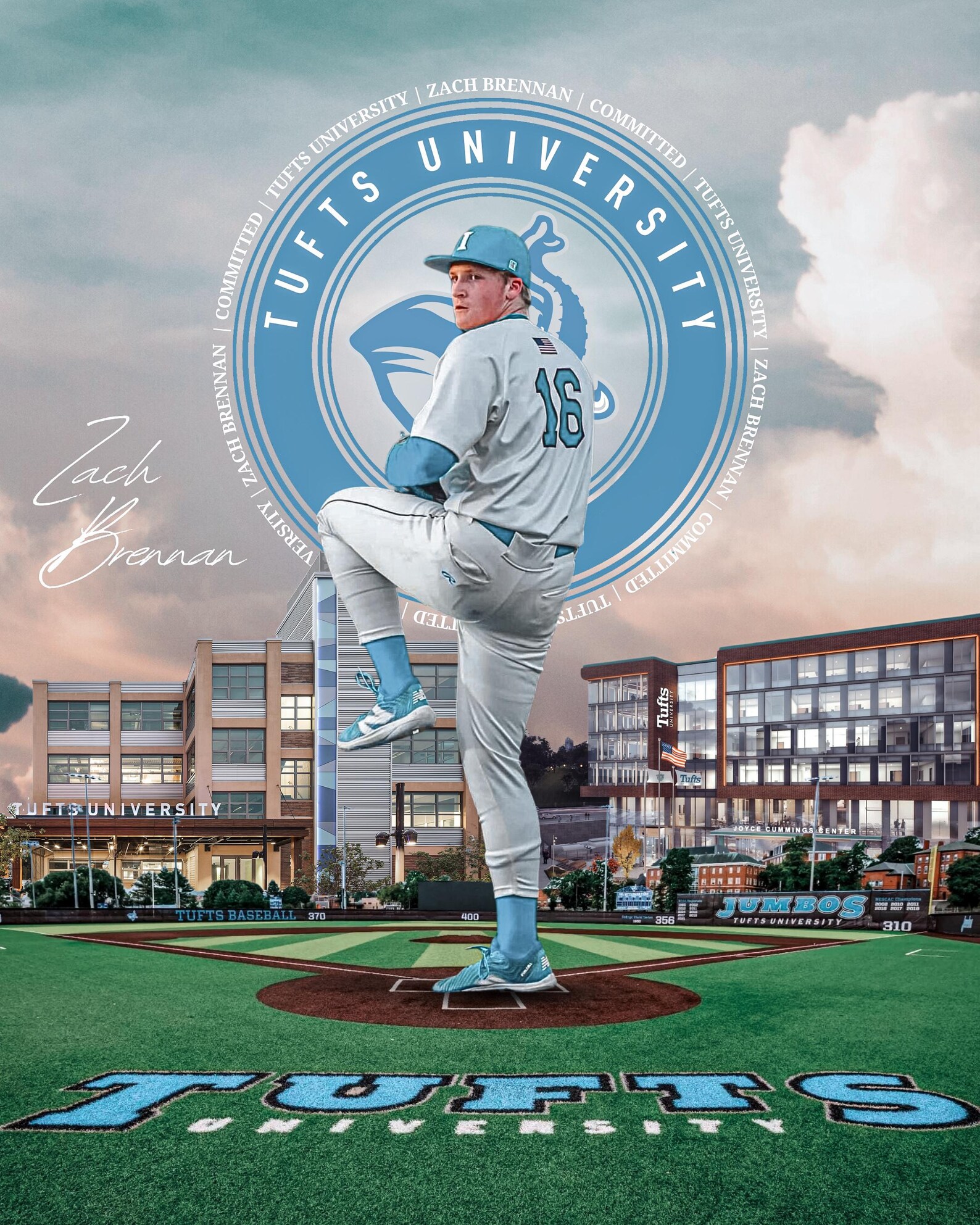Custom College Sports Commitment Graphic: Social Media Announcement - Etsy