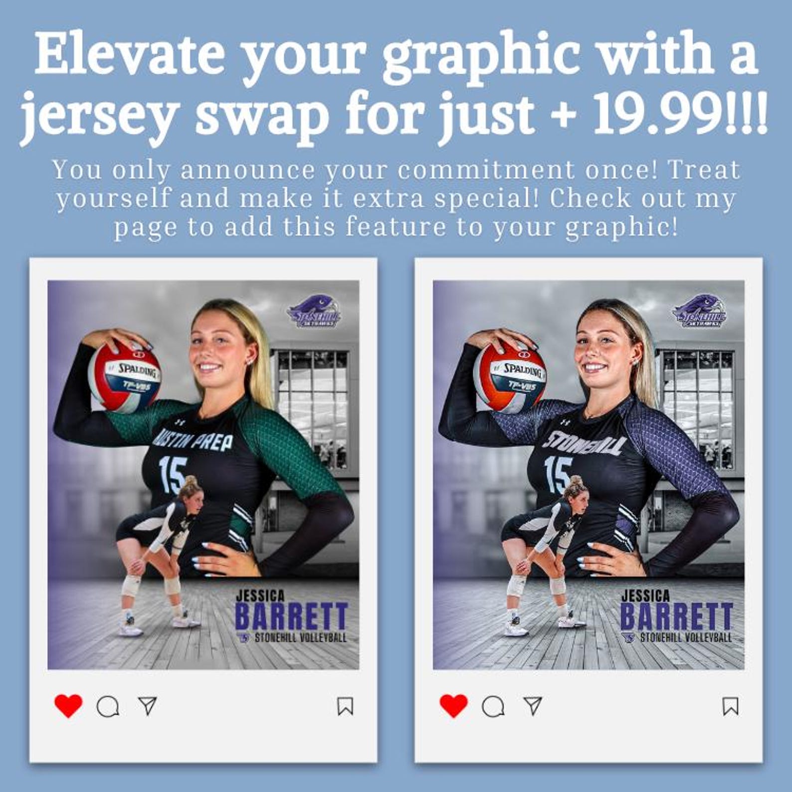 Commitment Graphic, Custom College Graphic, College Commit, College ...