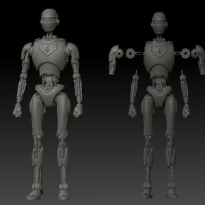 Robot Action Figure STL | Articulated Mannequin 3D Model for 3D Printing | Poseable Toy Figure