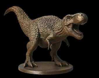3D Print T-Rex STL File: Dinosaur Desk Decor (Digital Download)