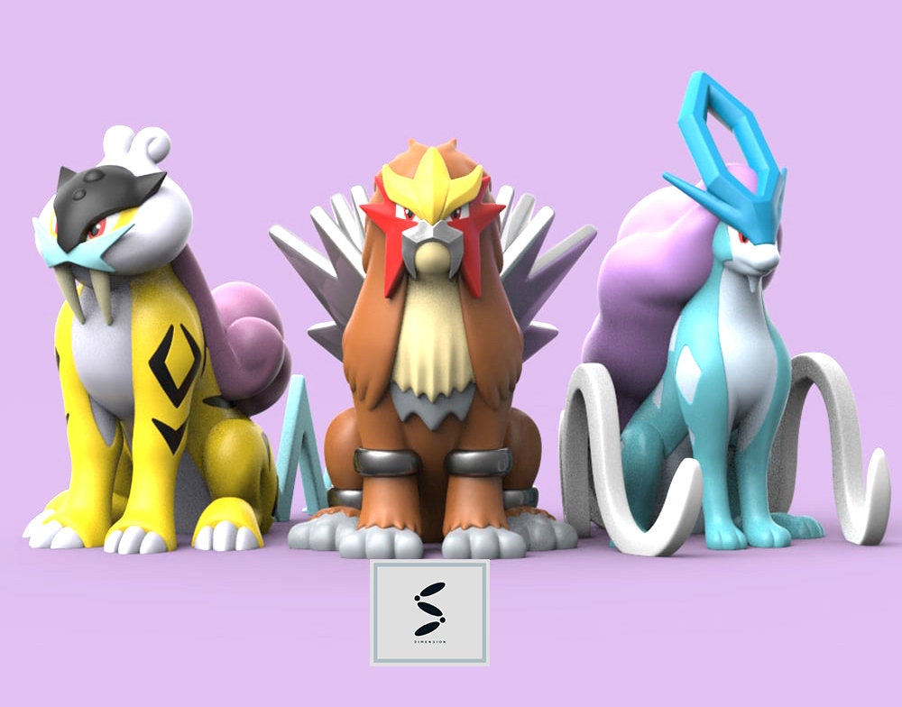 Shiny 6IV Raikou Entei and Suicune Legendary Beasts Pokemon -  Denmark