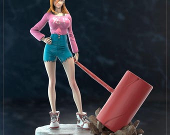 Power Girl STL: Anime Manga Statue, 3D Druck Modell Datei (Digitaler Download)