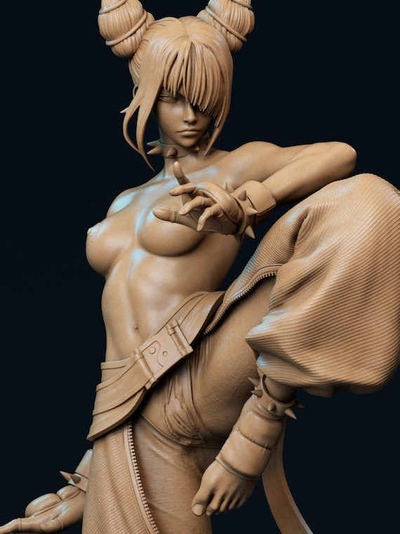 Juri - Street Fighter Figurine 3D Print File (STL Digital Download)