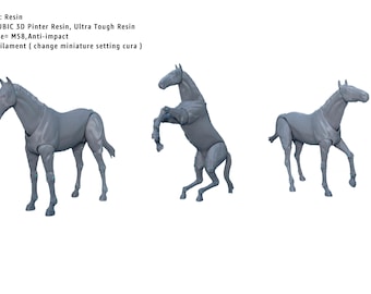 Poseable Horse Action Figure STL-bestand voor 3D-printen (digitale download)