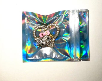 Hello Kitty Heart Rhinestone Croc Charm