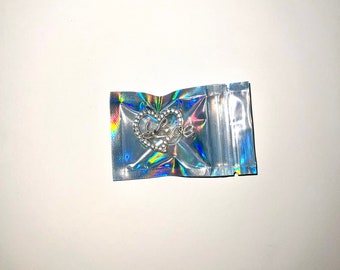 Love Heart Rhinestone Croc Charm