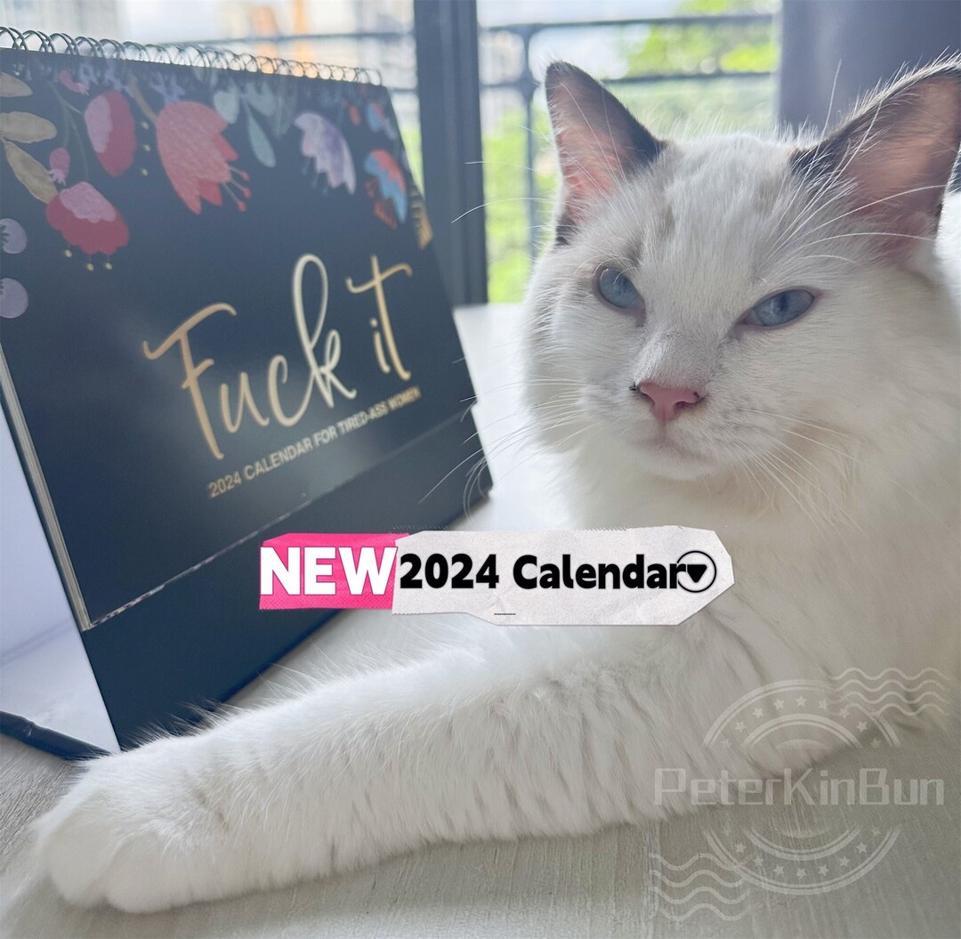 new-2024-calendar-for-tired-ass-women2024-wall-calendar-etsy