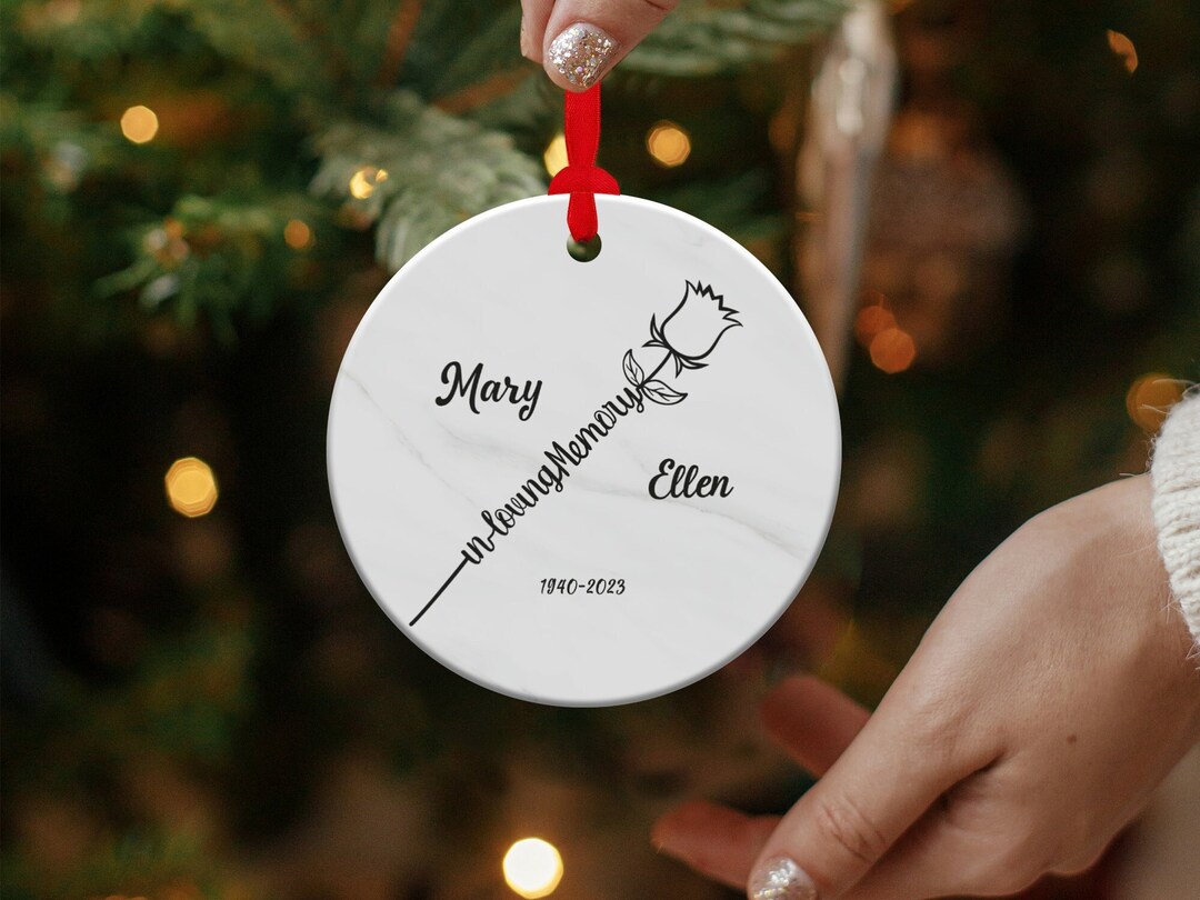 Christmas Ornaments for Deceased Loved Ones Personalized in Etsy