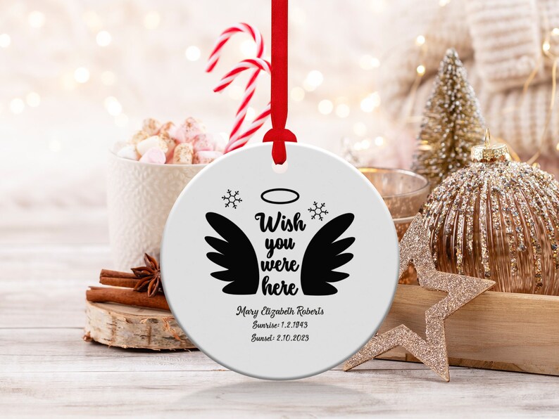 Christmas Ornaments for Deceased Loved Ones Personalized in Etsy