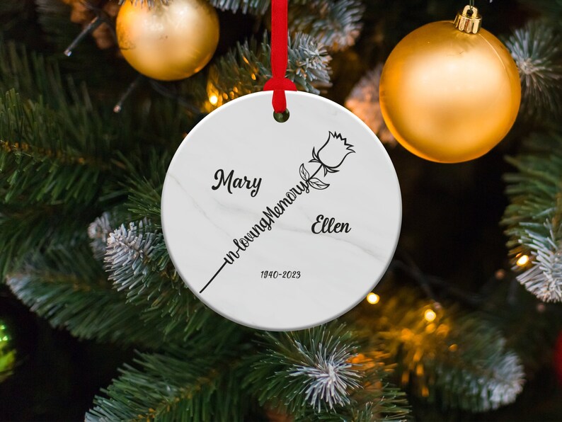 Christmas Ornaments for Deceased Loved Ones Personalized in Etsy Canada