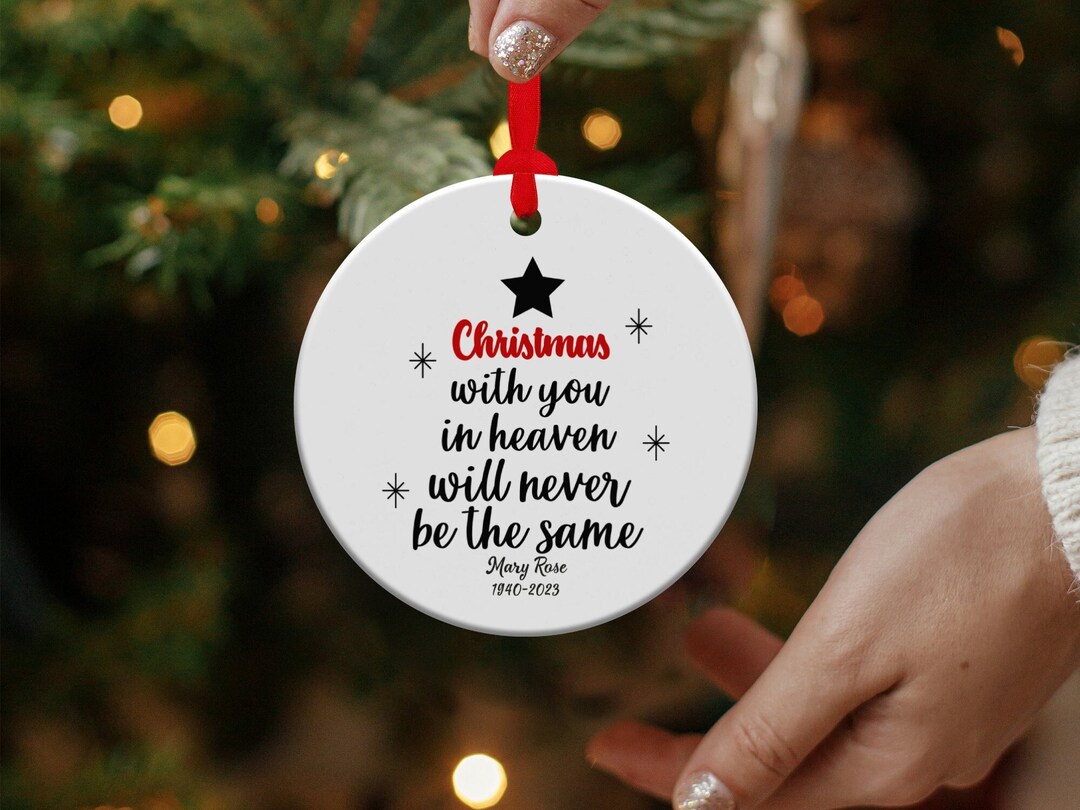 Christmas Ornaments for Deceased Loved Ones Personalized in Etsy Canada