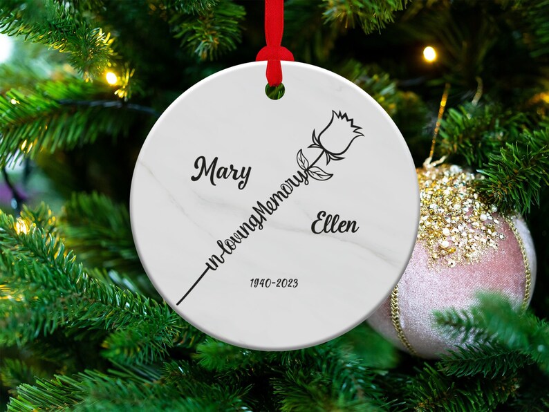 Christmas Ornaments for Deceased Loved Ones Personalized in Etsy Canada