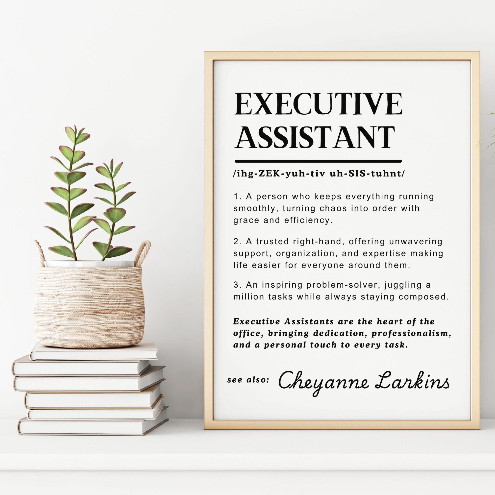 Executive Assistant Definition Print Chaos Coordinator Gifts ...