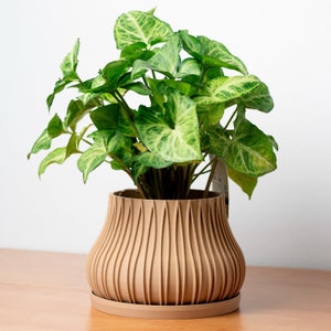 pot cover / Indoor flower pot (24 colors) "FIRE" collection / 3D printing / planter / design / pot covering