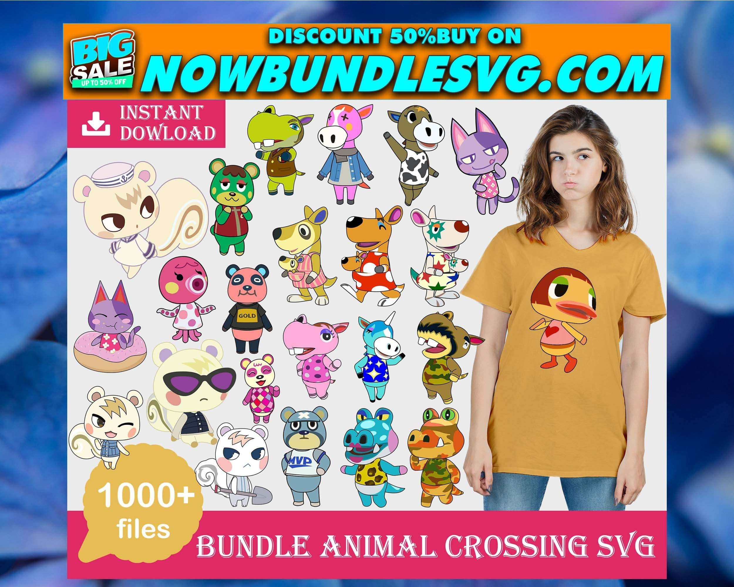 1000 File Animal Crossing Bundle Svg Animal Crossing Etsy