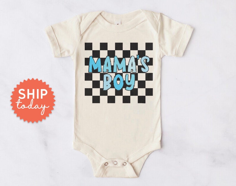 Mamas Boy Onesie®, Cute Baby Shower Clothing, Newborn Boy Baby Bodysuit, Gender Reveal Clothing, Baby Boy Clothes, BC-FAM26 image 1