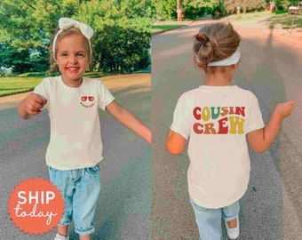 Cousin Crew Shirt, Cute Cousin Announcement Toddler Outfit, Family Reunion Gift For Cousin, New Cousin Gift Clothes, (FBC-FAM13)