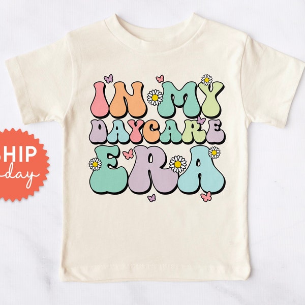 In mijn kinderdagverblijf tijdperk peuter shirt, peuter meisje Floral School Tees, terug naar school cadeau voor kinderen, School Vibes shirt, Onesies® merk