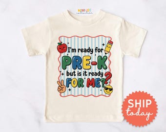 Pre-K Shirt for Kids | Funny First Day of Preschool Toddler Tee(BC-SCH196)