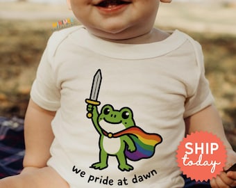 Funny Pride Month Baby Onesies® Brand | Rainbow LGBTQ Bodysuit | Organic Cotton Newborn Gift (BC-PRI123)