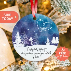 Mom Memorial Ornament, Christmas Keepsake For Loss Of Love One, Remembrance Ornament, Memorial Keepsake