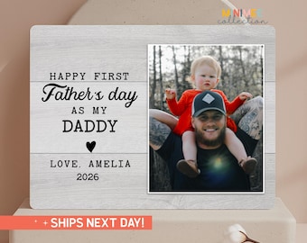 New Dad Father's Day Gift | Personalized First Fathers Day Gift Picture Frame | Custom New Dad Photo Frame |(PS-DAD59)