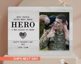 Personalized Military Dad Father's Day Gift | Photo Frame For New Dad | Army Veteran Gift for Dad  (PS-DAD52)