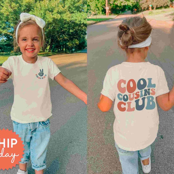 Cool Cousin Club Shirt, New Cousin Reveal Gift For Toddler, Family Reunion Kids Tee, Cousin Crew Apparel, Cousin Birthday Gift, (FBC-FAM8)