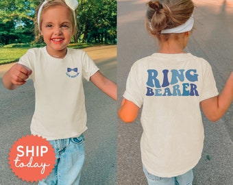 Ring Bearer Toddler Shirt, Ring Bearer Crew Tees, Wedding Rehearsal T-Shirt, Ring Bearer Proposal Gift, (FBC-WED7)