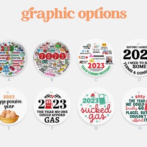 2023 Kerstornament, Grote evenementenornament, Jaar om te onthouden Ornament, Grappig 2023 Herdenkingsornament, Kerstdecor, Kerstornament afbeelding 2