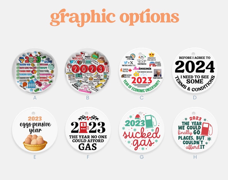 2023 Kerstornament, Grote evenementenornament, Jaar om te onthouden Ornament, Grappig 2023 Herdenkingsornament, Kerstdecor, Kerstornament afbeelding 2