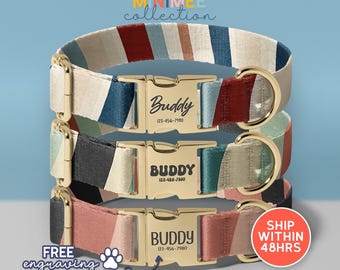Personalized Dog Collar, Personalized Dog Collar, Christmas Tree Dog Collars, Dog Collars Personalized Name, Dog Gifts, (DC-42)