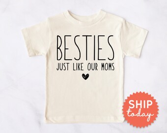 T-shirt pour tout-petits adorables, tout comme nos mamans, besties de deuxième génération, tenues de meilleure amie, (BC-TRE7)