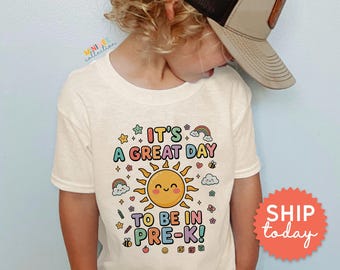 First Day of School Pre-K Shirt | Back to School Toddler Tee(BC-SCH186)