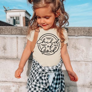Child Of God Shirt, Christian Kids Clothing, Faith Apparel, Religious Tees For Toddler, Bible Study Outfits, (BC-REL15) afbeelding 4