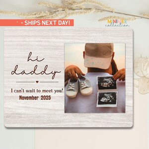Tableau photo personnalisé papa, cadeau photo personnalisé pour nouveau papa, plaque photo fête des pères, faire-part de grossesse unique pour mari (PS-DAD7)