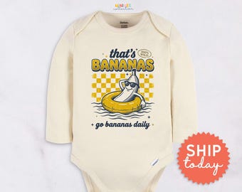 That's Bananas Baby Onesies® Brand, Retro Funny Banana Bodysuit, Novelty Baby Gift(BC-TRE270)