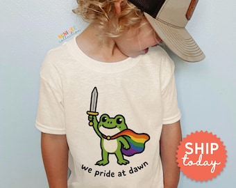 LGBTQ Pride Month Toddler Shirt | Rainbow Warrior Pride Gift | Funny Gay Pride Shirt (BC-PRI123)
