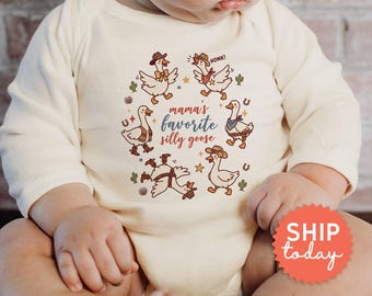 Mama's Favorite Silly Goose Baby Onesies® Brand, Western Cowboy Infant Bodysuit(BC-TRE263)