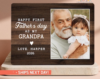 Personalized First Father's Day Grandpa Gift | Gift for Papa | New Grandfather Present (PS-DAD60)